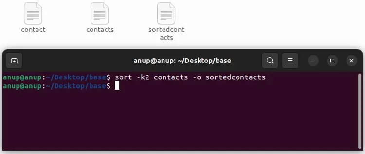 How to Sort By Column In Linux 7 sort-o-save-output-to-file