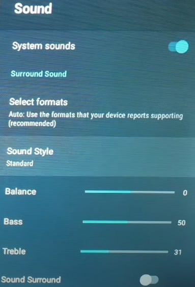 sound settings oneplus tv