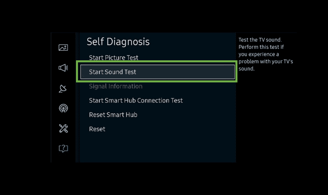 start sound test
