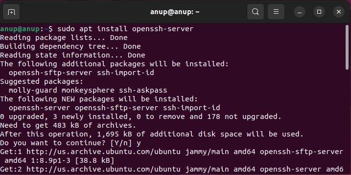 How To Fix Port 22: Connection Refused Error 2 sudo-apt-install-openssh-server