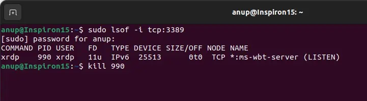 sudo-lsof-i-tcp