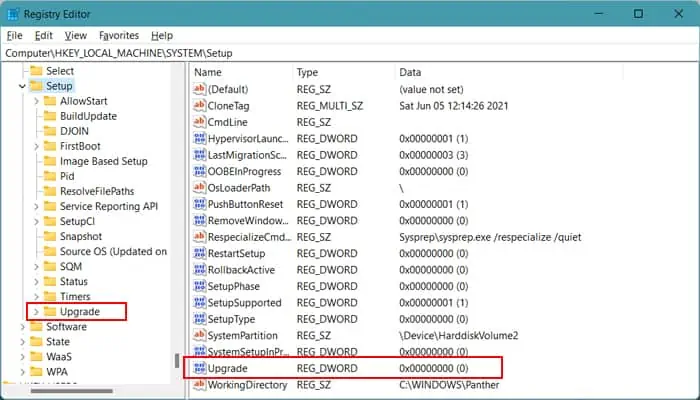 sysprep-upgrade-registry