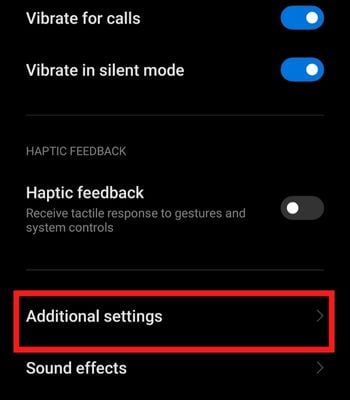 Disable screenshot sounds from settings