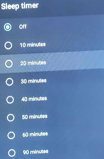 tcl tv time options