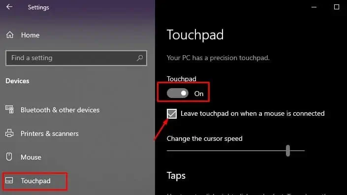 touchpad-disable-from-windows
