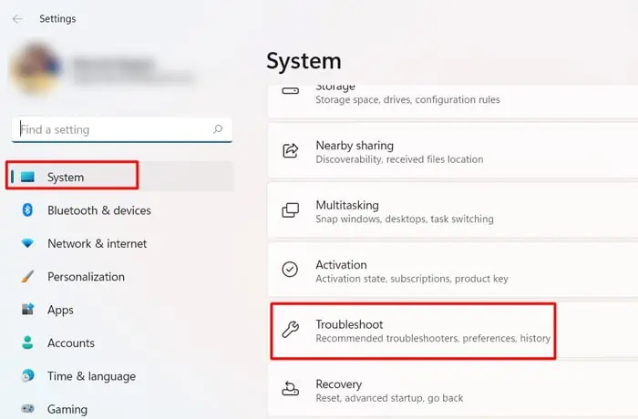 troubleshoot-under-system-menu