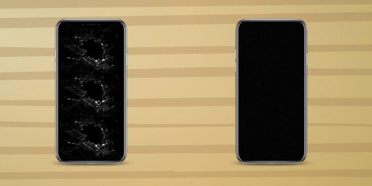 two android phone side to side