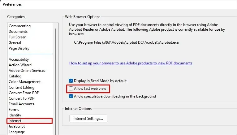uncheck-allow-fast