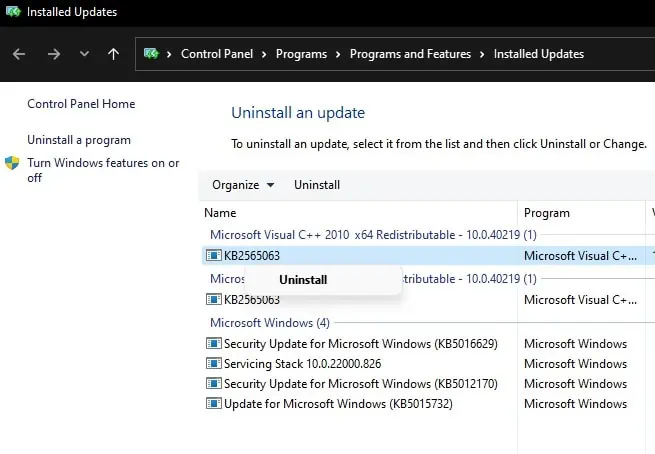 uninstall-last-update