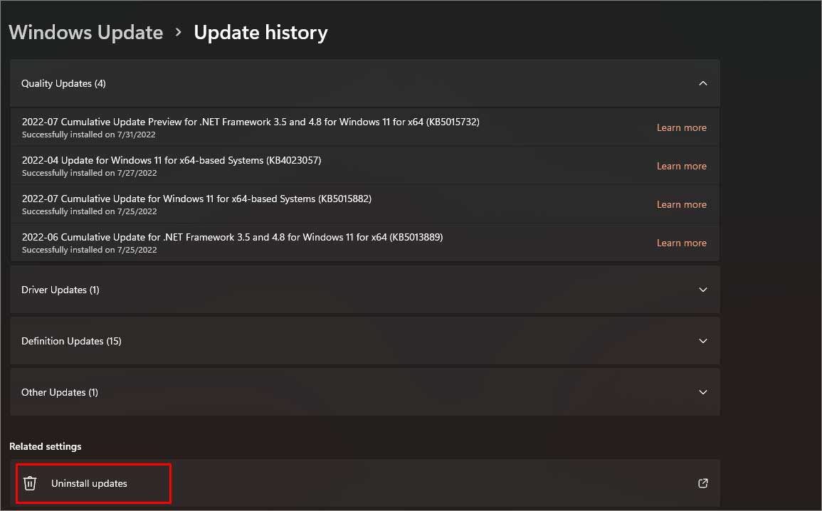 uninstall-windows-updates
