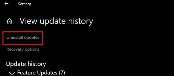 unistall-the-windows-update
