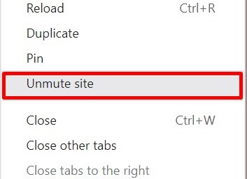 unmute site option