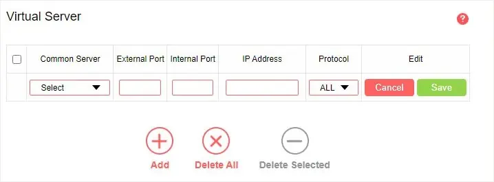 How to Open Ports for PS4 or PS5? Detailed Guide 75 vitrual-server-table