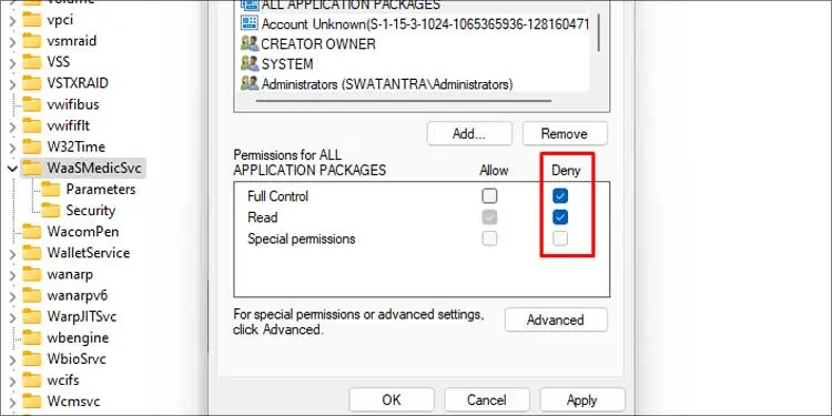waasmedicsvc-permission