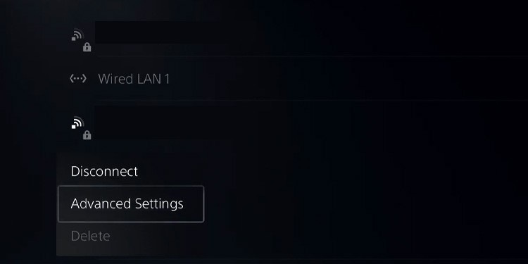 wifi advanced settings ps5