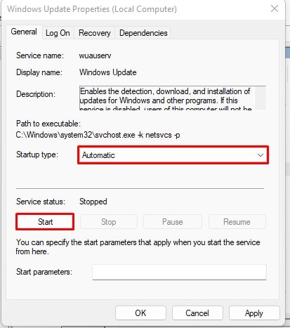 windows update services