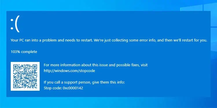 Fix: 0xc0000142 Blue Screen error on Windows 11/10
