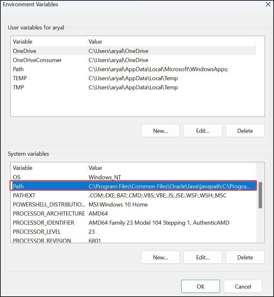 Add new system variable