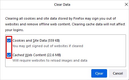 Clear-cache-cookies-on-firefox