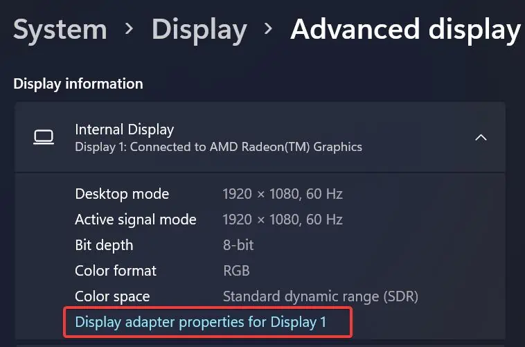 Display-adapter-settings