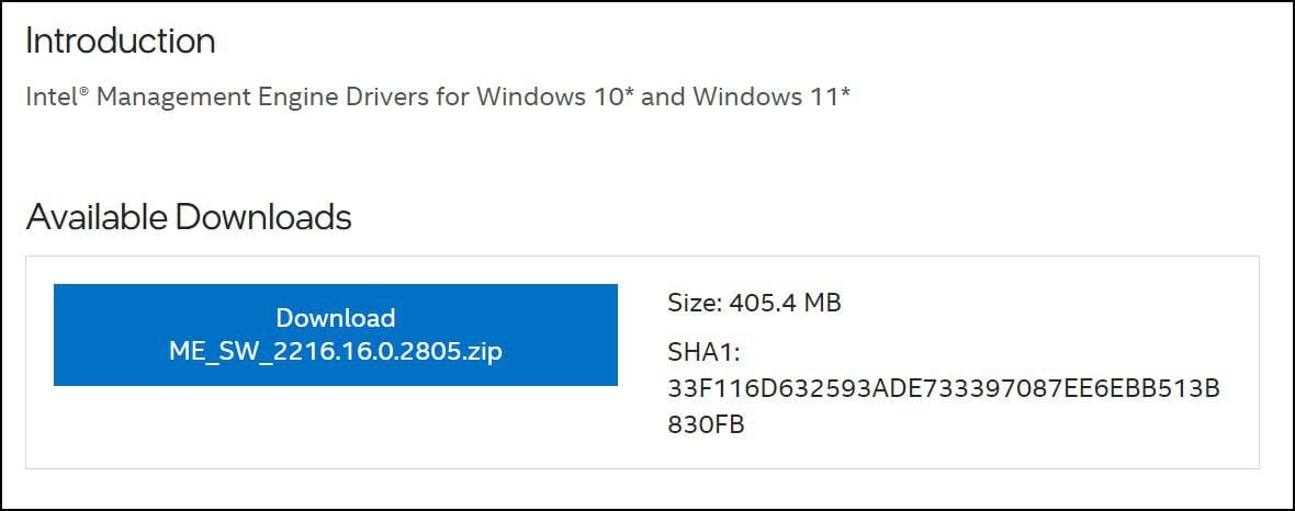 Intel ME