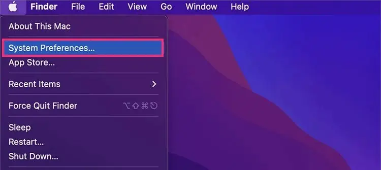 Mac-Sselect-system-preferences-Apple-menu