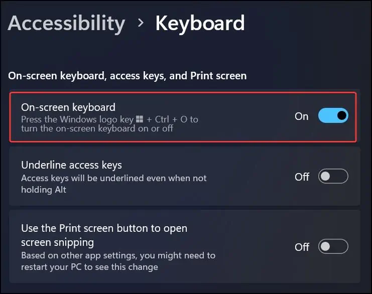 On-screen-keyboard