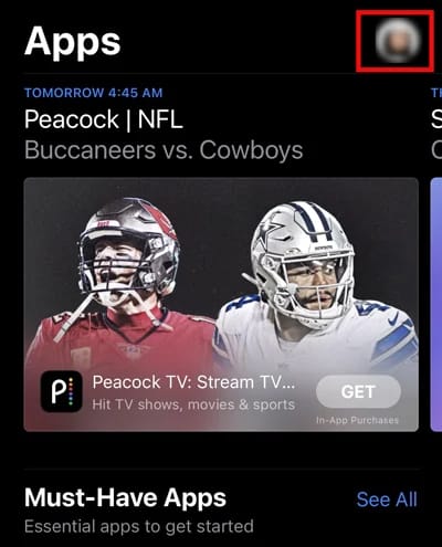 Open-App-Store-tap-on-your-Profile-at-the-top-right-corner