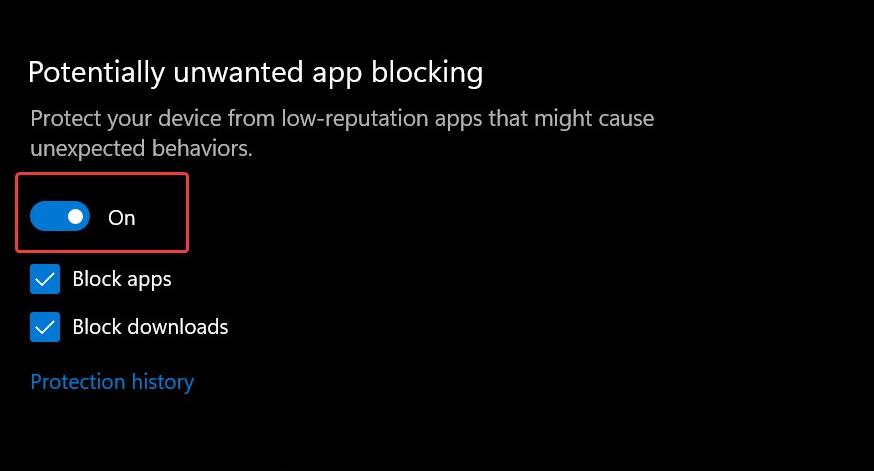 Potentioally unwanted apps