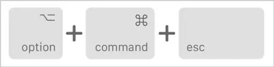 Press-Option-Command-Esc