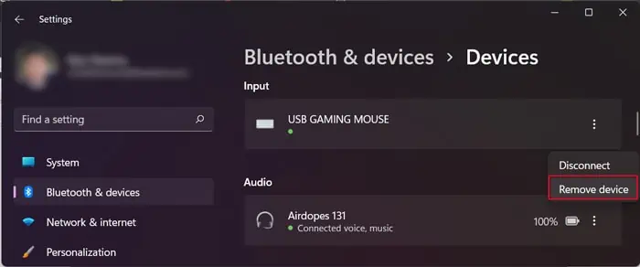 Remove-device-bluetooth