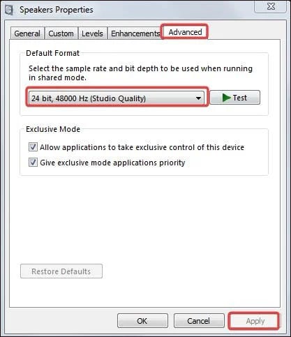 How To Fix  Failed To Play Test Tone  Error - 77