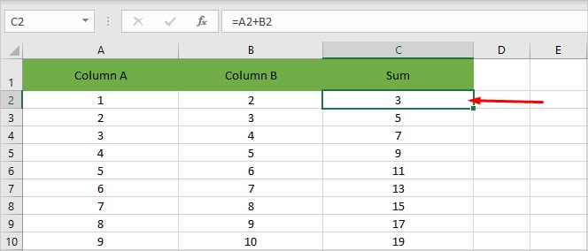 Select-the-formula-cell-excel