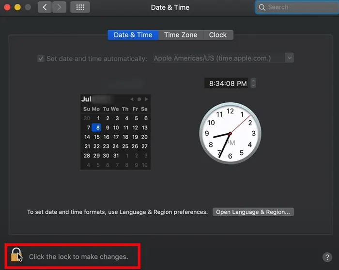 How to Fix "Safari Cannot Establish Secure Connection" Error 43 Tap-on-the-Lock-icon-at-the-bottom-to-make-changes