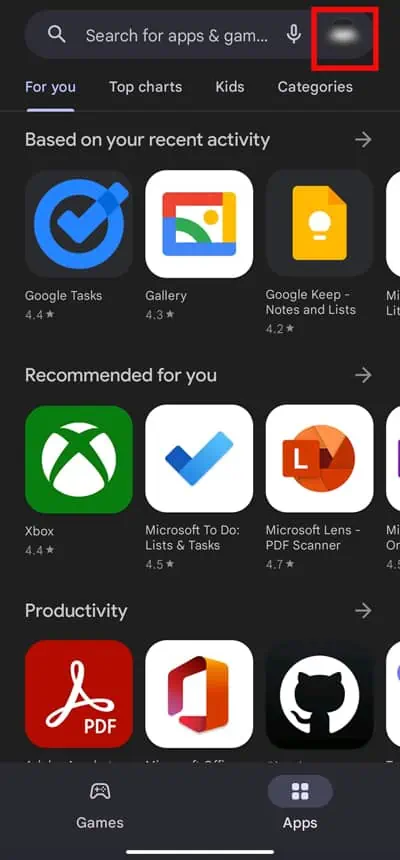 Tap-on-your-profile-at-the-top-right