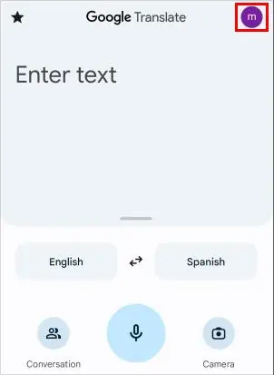 Tap-profile-icon-Google-Translate-Android