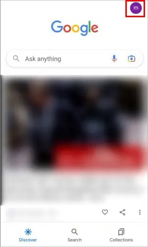 Tap-profile-icon-Google-app