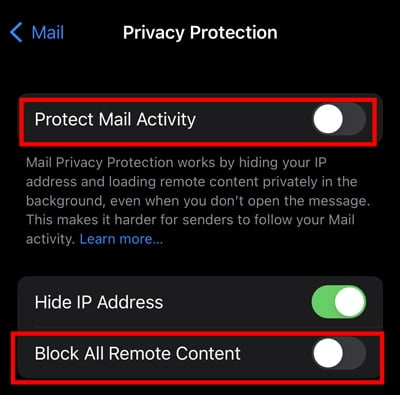 Toggle-off-the-Protect-Mail-Activity-and-Block-All-Remote-Content