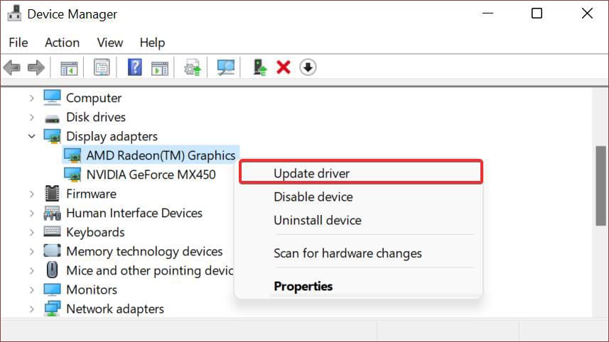 Update Graphic Drivers