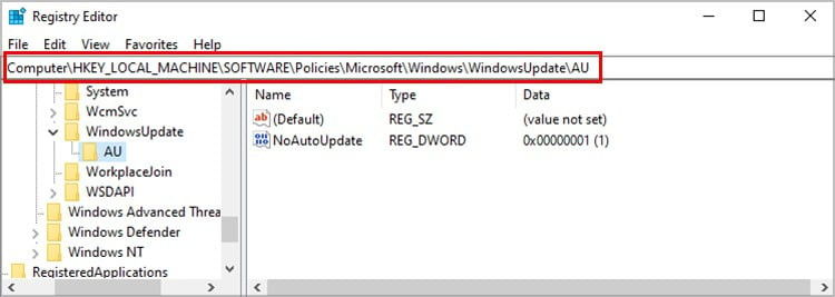 Windows-Registry-Local_Machine-Windows-Update-AU
