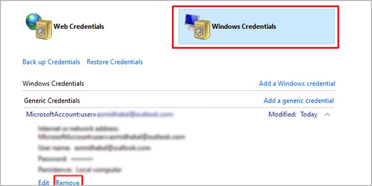 WindowsCredentials