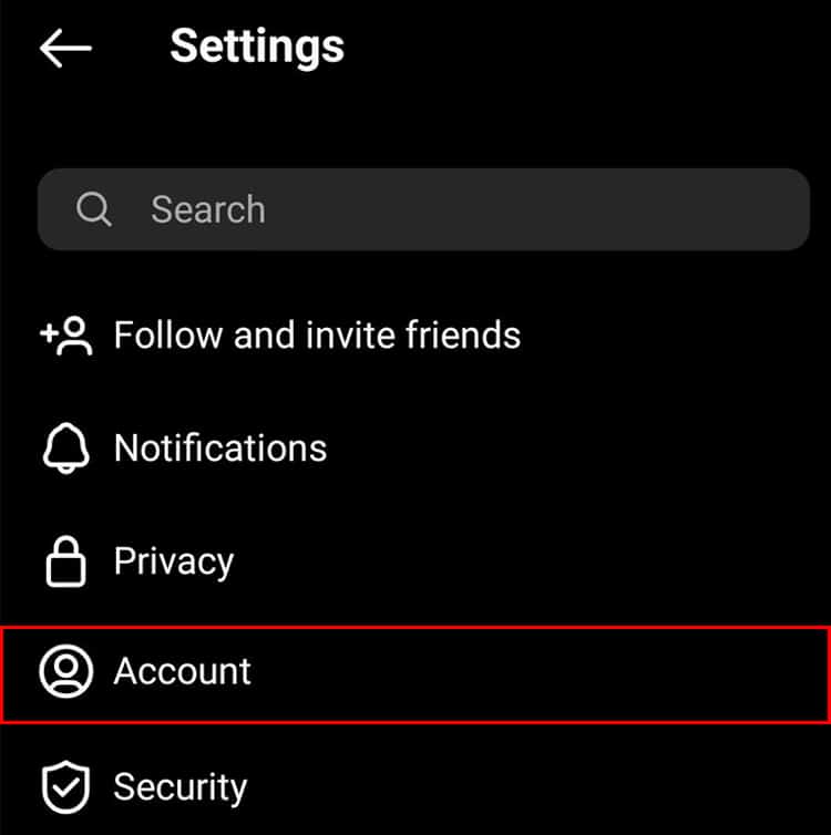 account