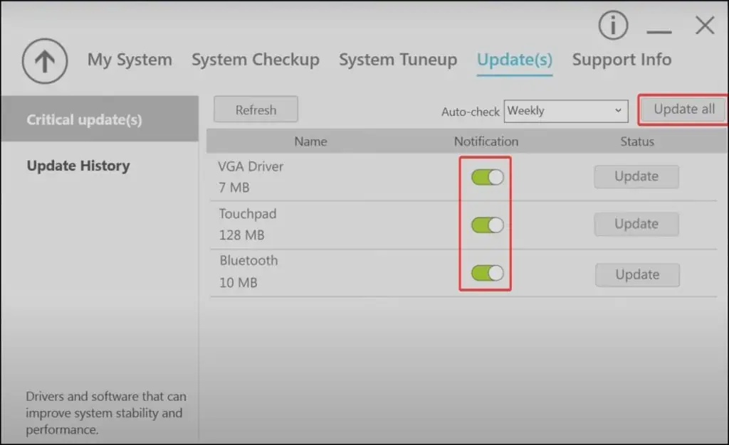 How to Update Drivers on Acer Laptop (Step-By-Step Guide) 34 acerupdate-1024x626