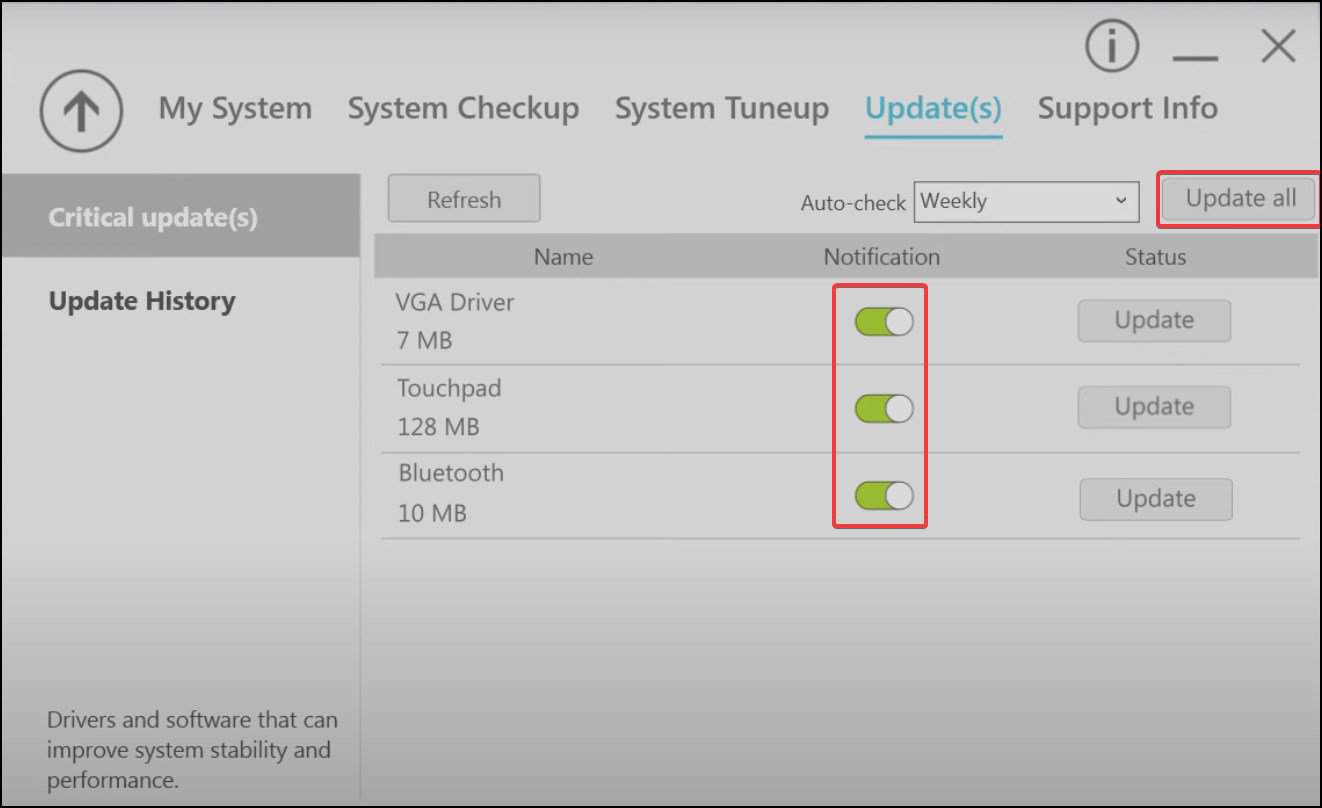 acer care update