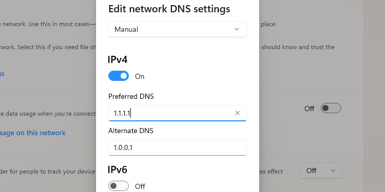 add dns to windows 11