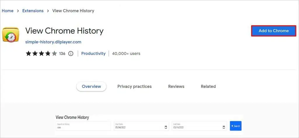 How to View Chrome History by Date? 3 Ways to Do It 41 add-to-chrome-option-1024x473