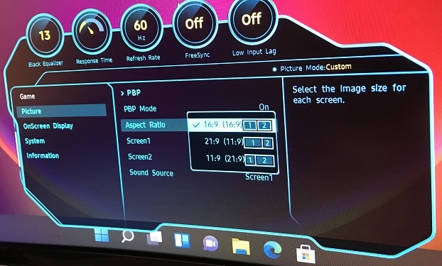 adjust aspect ratio