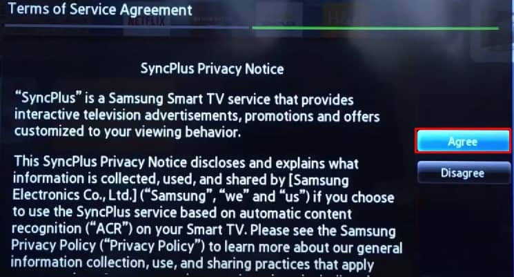agree terms and conditions