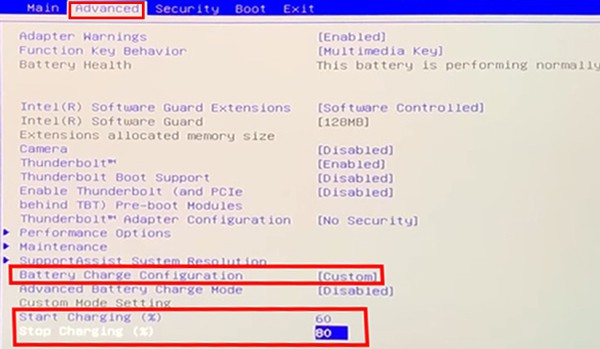 alienware battery charge