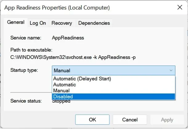 11 Ways to Fix Black Screen on HP Laptop 45 app-readiness-disabled